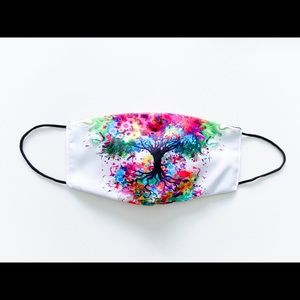 Colorful Tree Face Mask Washable And Reusable